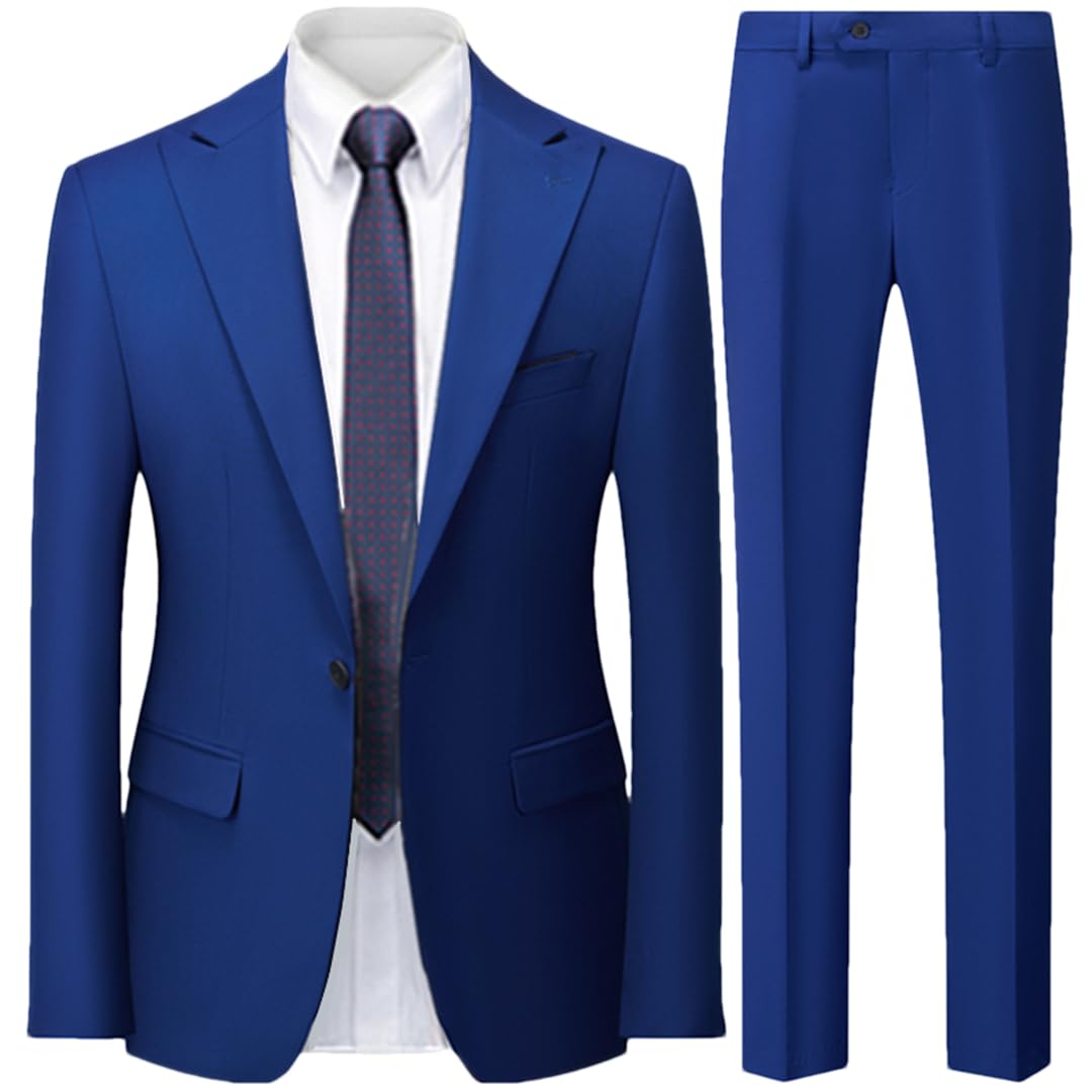 Dcvmvmn Men's Three-Piece Suit Jacket Trousers Vest Men's
